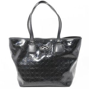 Salvatore Ferragamo Gancini Patent Leather Tote Bag